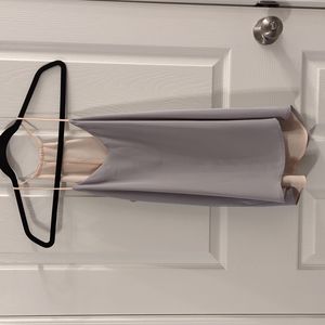 Sleeveless grey and cream reversible blouse